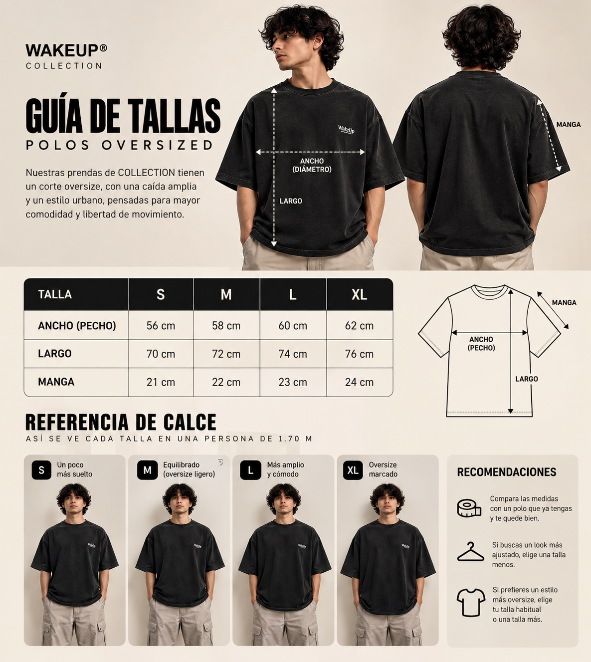 Guía de tallas Collection