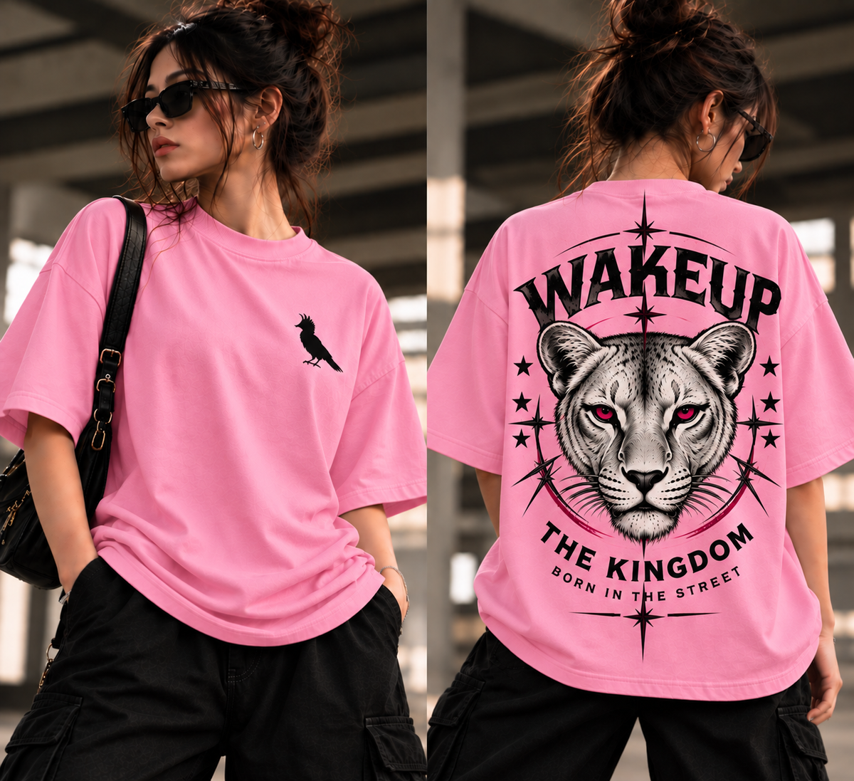 Polo Oversize Mujer "Wakeup The Kingdom"