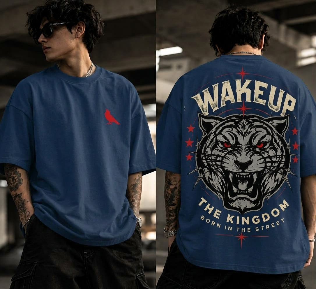 Camiseta Oversize "Wake Up The Kingdom" - Edición Urban Tiger