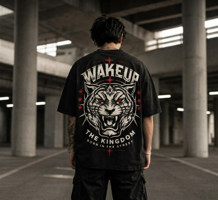 Camiseta Oversize "Wake Up The Kingdom" - Edición Urban Tiger