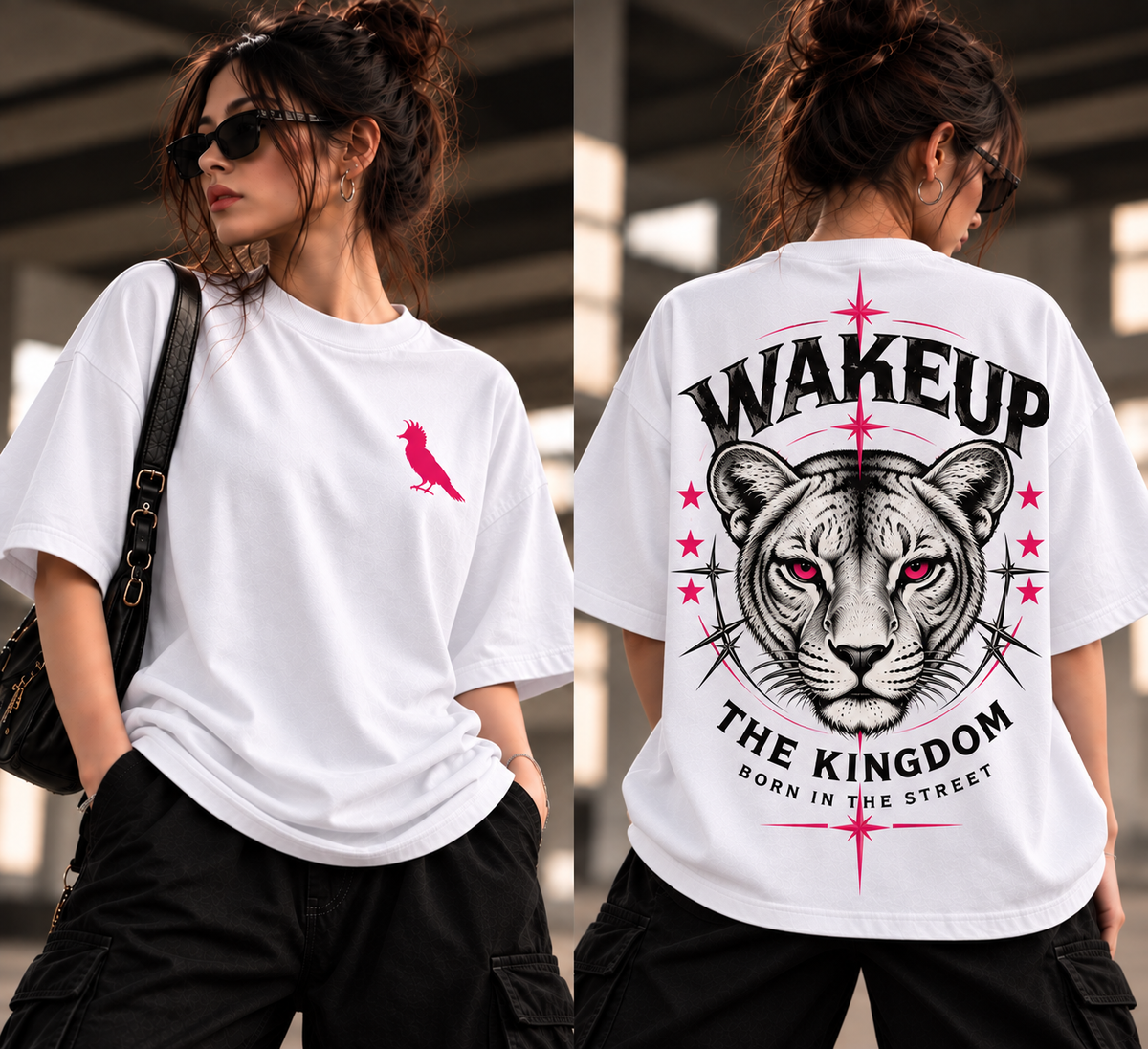 Polo Oversize Mujer "Wakeup The Kingdom"