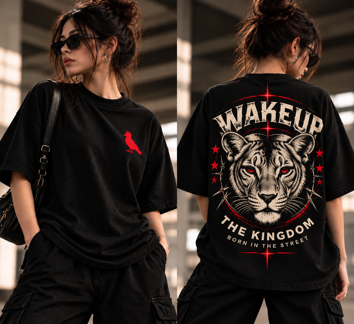 Polo Oversize Mujer "Wakeup The Kingdom"